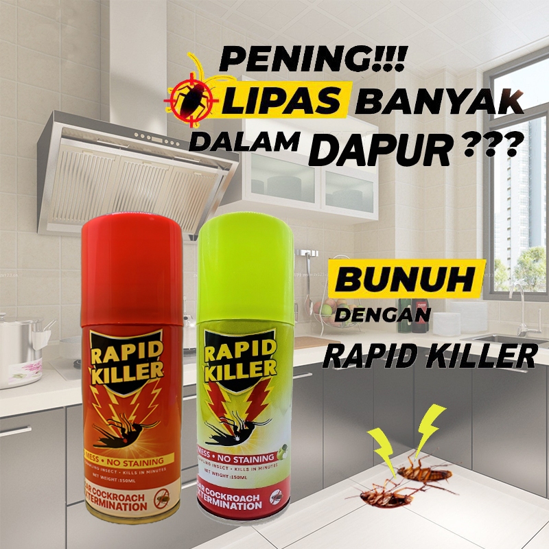 RAPID KILLER Lipas Killer Ubat Lipas Rumah Racun Lipas Dalam Kereta ...