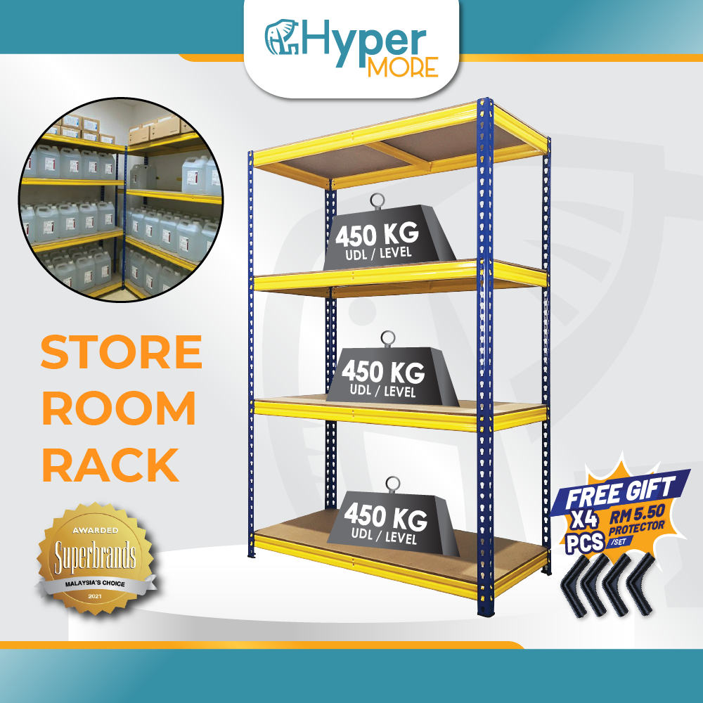 HYPERMORE Store Room Rack Boltless Rack Shelf Rack Storage Rack Rak ...