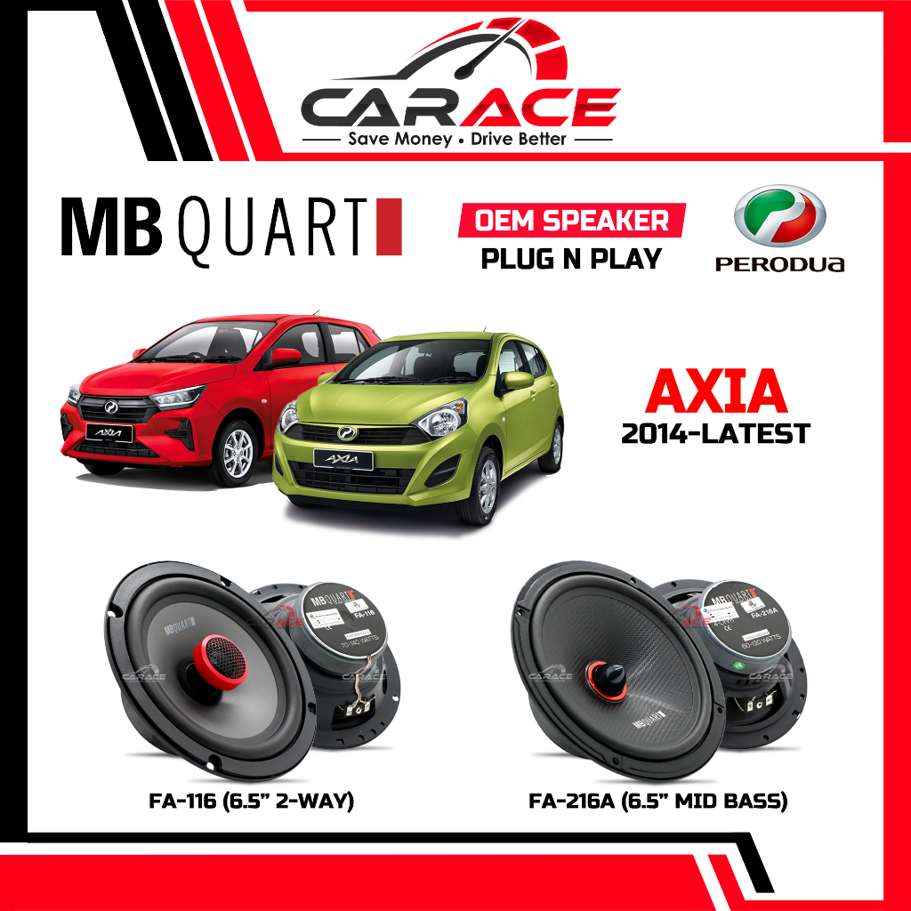 MB QUART Speaker Axia Plug and Play Speaker PNP Front Rear Door 6 inch ...