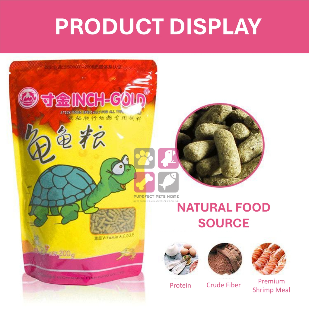 🔥Ready Stock🔥Inch Gold High Calcium Tortoise Pellets - Nutrient-Rich ...