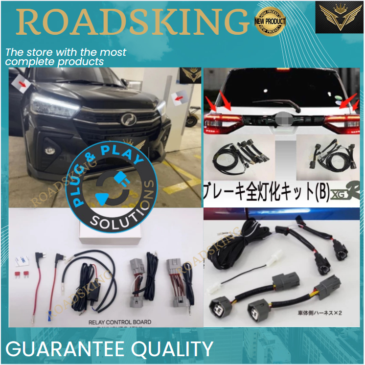 PERODUA ATIVA DAYLIGHT FRONT HEAD LAMP REAR TAIL LAMP SOCKET CABLE DRL ...