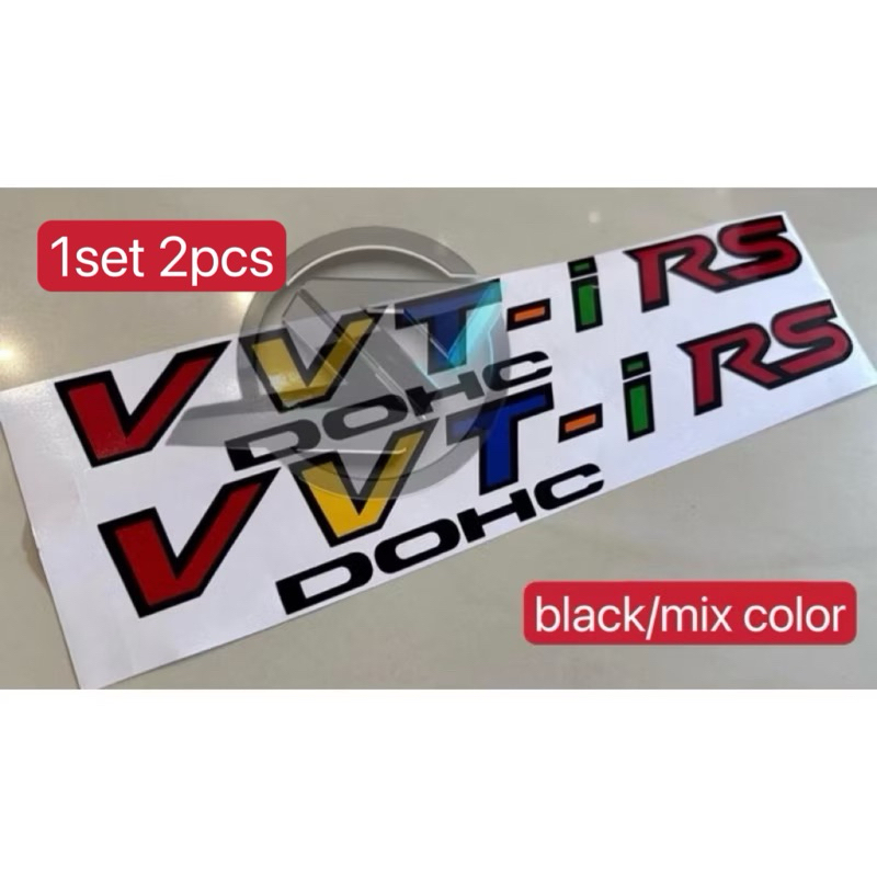 (Ready Stock) S764# 2pcs VVTI DOHC RS Side Car Sticker | Shopee Malaysia
