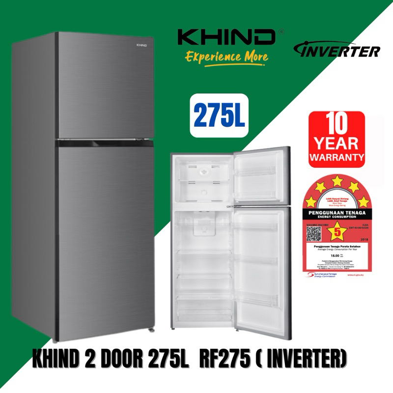 KHIND INVERTER REFRIGERATOR | FRIDGE 2 DOOR RF205 | RF275 | RF355 ...
