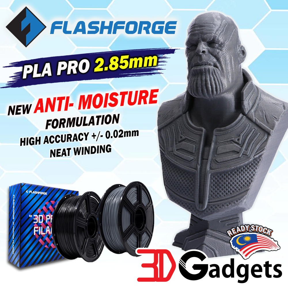 FlashForge eSUN 3D Printer Filament PLA PRO 2.85mm 1KG Series (Ready ...