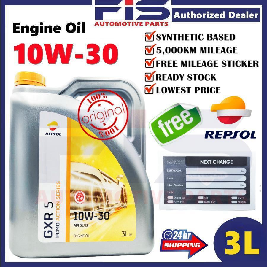 FIS Original Repsol Engine Oil 10W30 3Liter API SL/CF Mineral Oil ...