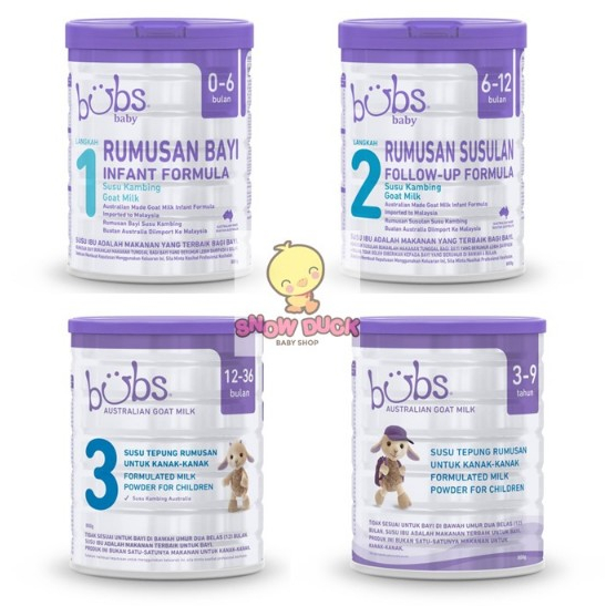 Bubs Australian Goat Milk Infant/ Toddler/ Junior Formula 800g - Step 1 ...