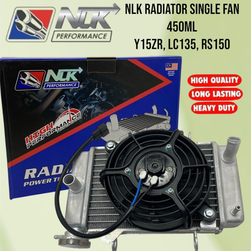 NLK PERFORMANCE RACING RADIATOR BIG FAN 450ML PNP Y15ZR, LC135, RS150 ...