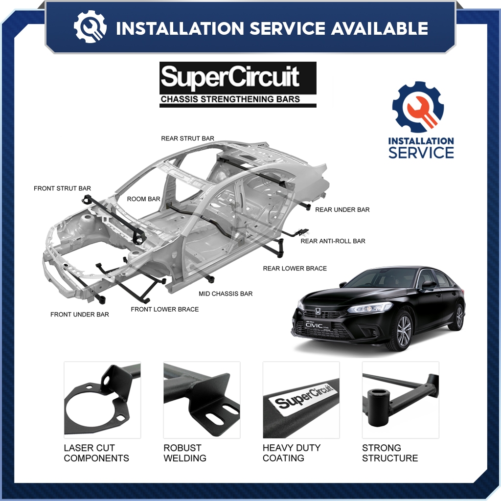 Super Circuit Civic FE 1.5t 2021+ MK11 safety bar | Shopee Malaysia