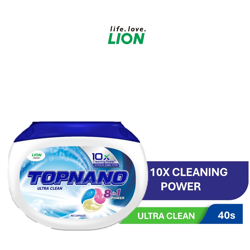 TOPNANO Laundry Detergent Capsules Ultra Clean 40s | Shopee Malaysia