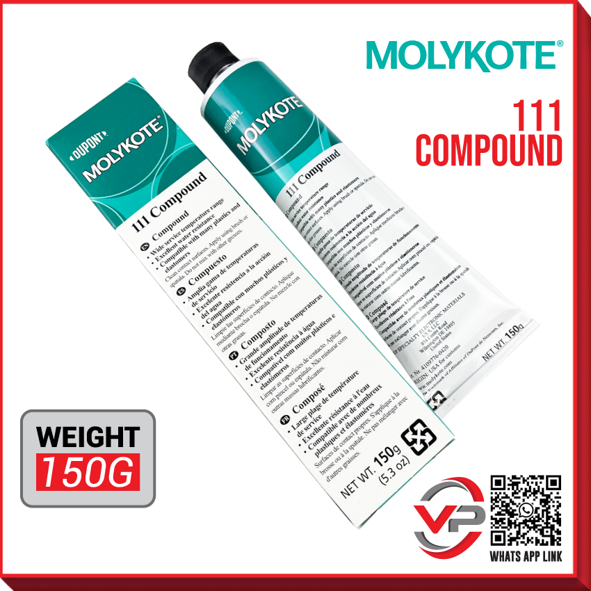 DUPONT MOLYKOTE 111 COMPOUND 150G LUBRICANT GREASE 44 MEDIUM 100G HIGH ...