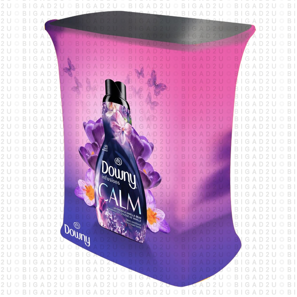 Hydraulic Rectangle Tension Fabric Exhibition Counter For Promotion ...