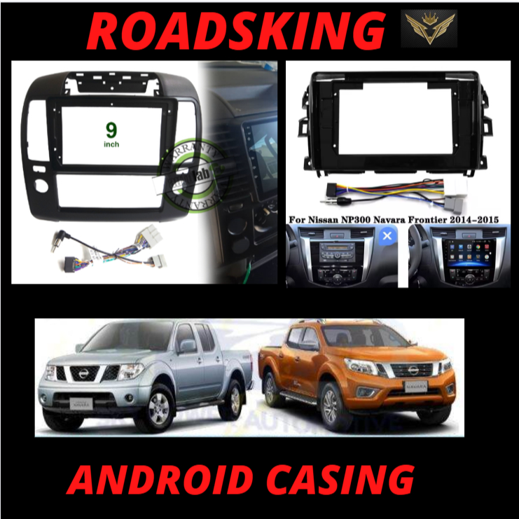 CAR AUDIO CASING ANDROID 10.1 INCH NISSAN NAVARA D40 NP300 FULL SET ...