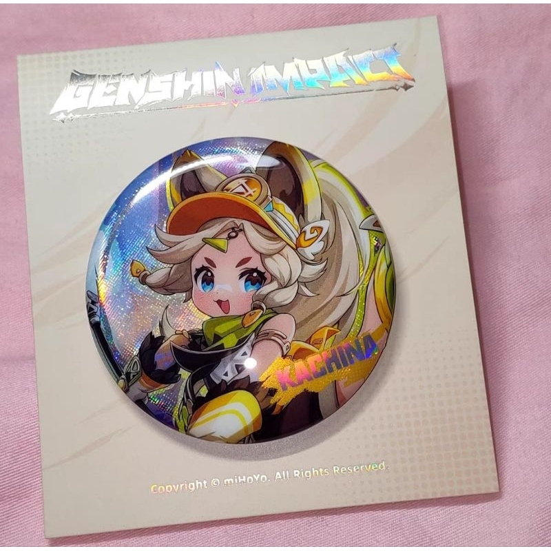 Genshin Figurine Merch 9 Pièces | Mualani Kachina Kinich Porte-clés Badge Ticket Set | Genshin Cosplay Porte Clef Pins | Décorations De Sac Cool