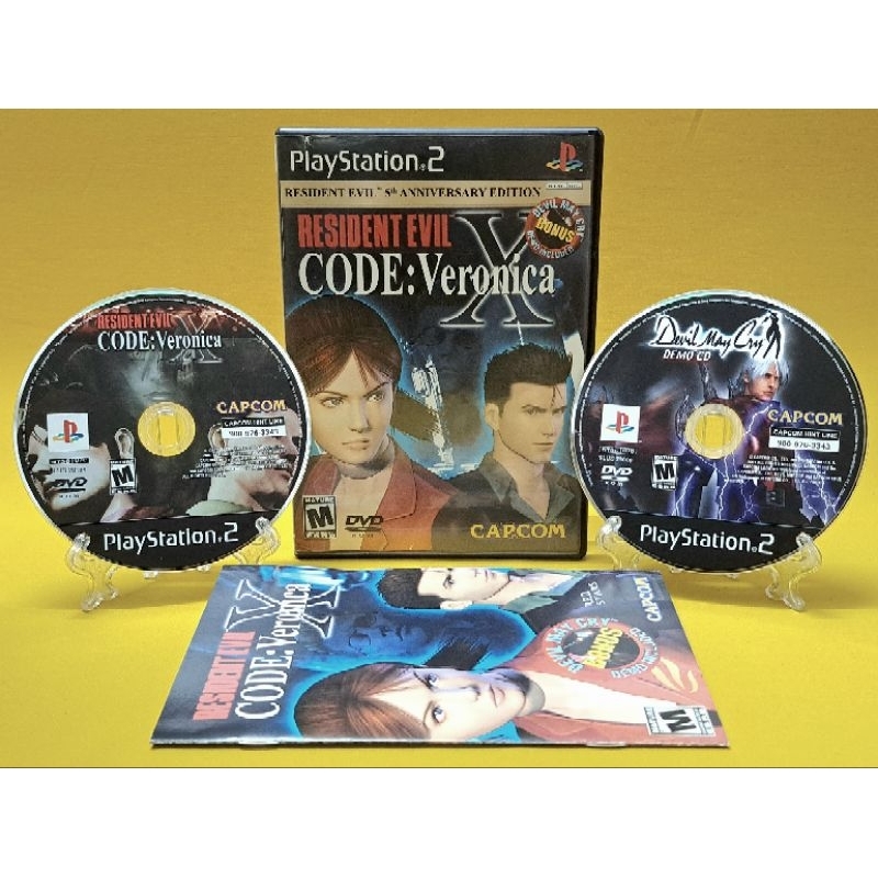 🔥RESIDENT EVIL CODE VERONICA X🔥 2 DISCS PS2 | Shopee Malaysia