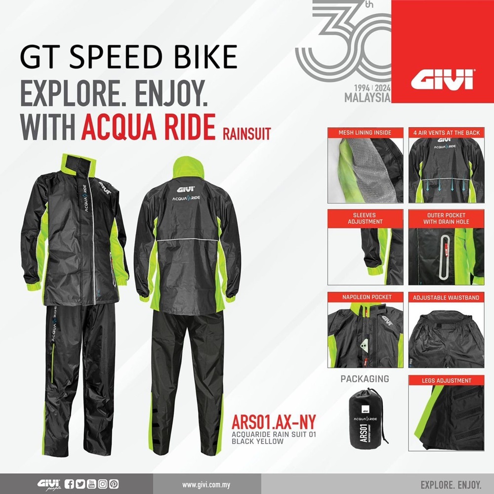 Givi Rain Suits For Riding Motorcycles BAJU HUJAN GIVI RAINCOAT