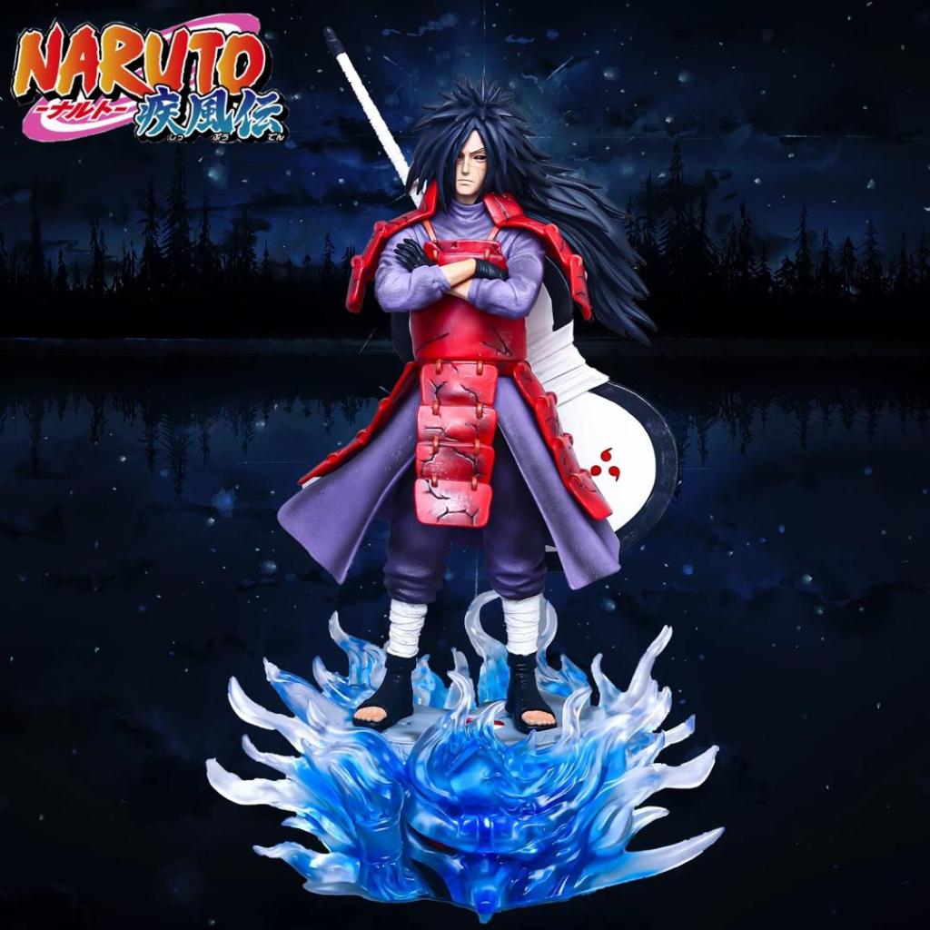 Susanoo LED Uchiha Itachi and Madara Anime Figures, Naruto Shippuden Mini Chibi Figurines 15 CM main image 0