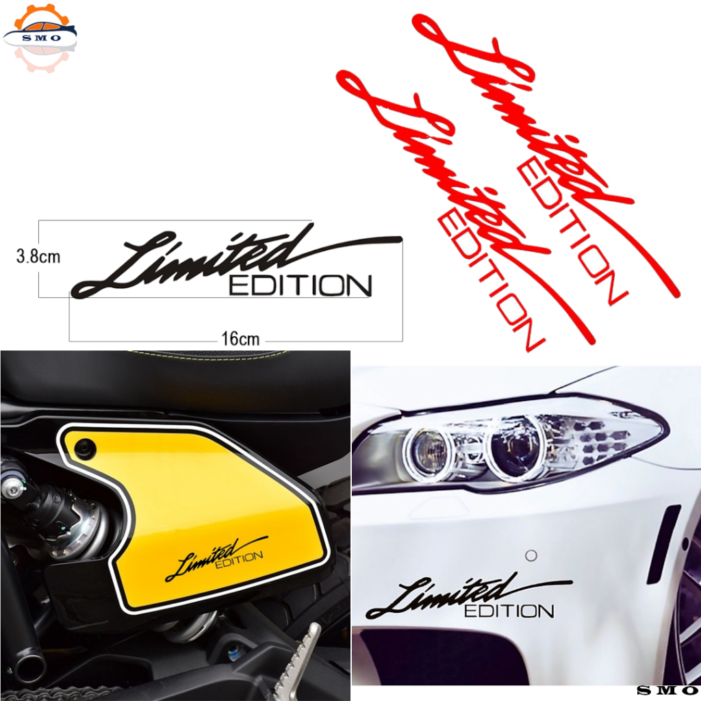 Limited EDITION Car Wording Sticker Rear Triangle Window Glass Exterior ...