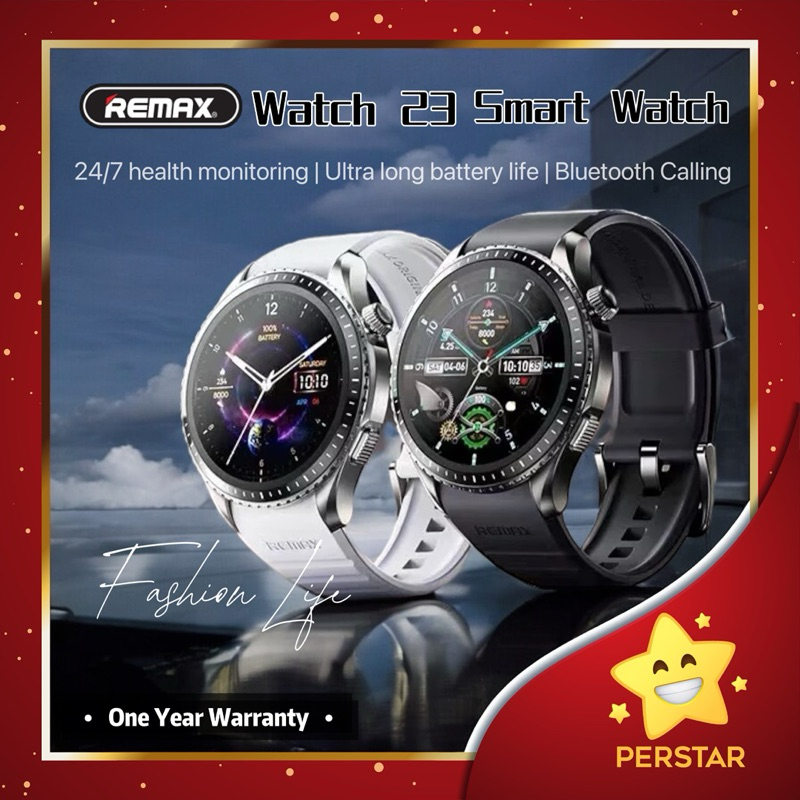 [ 1 Year Wrrty ] REMAX Smart Watch 23 Support Bluetooth Calling l 100 ...