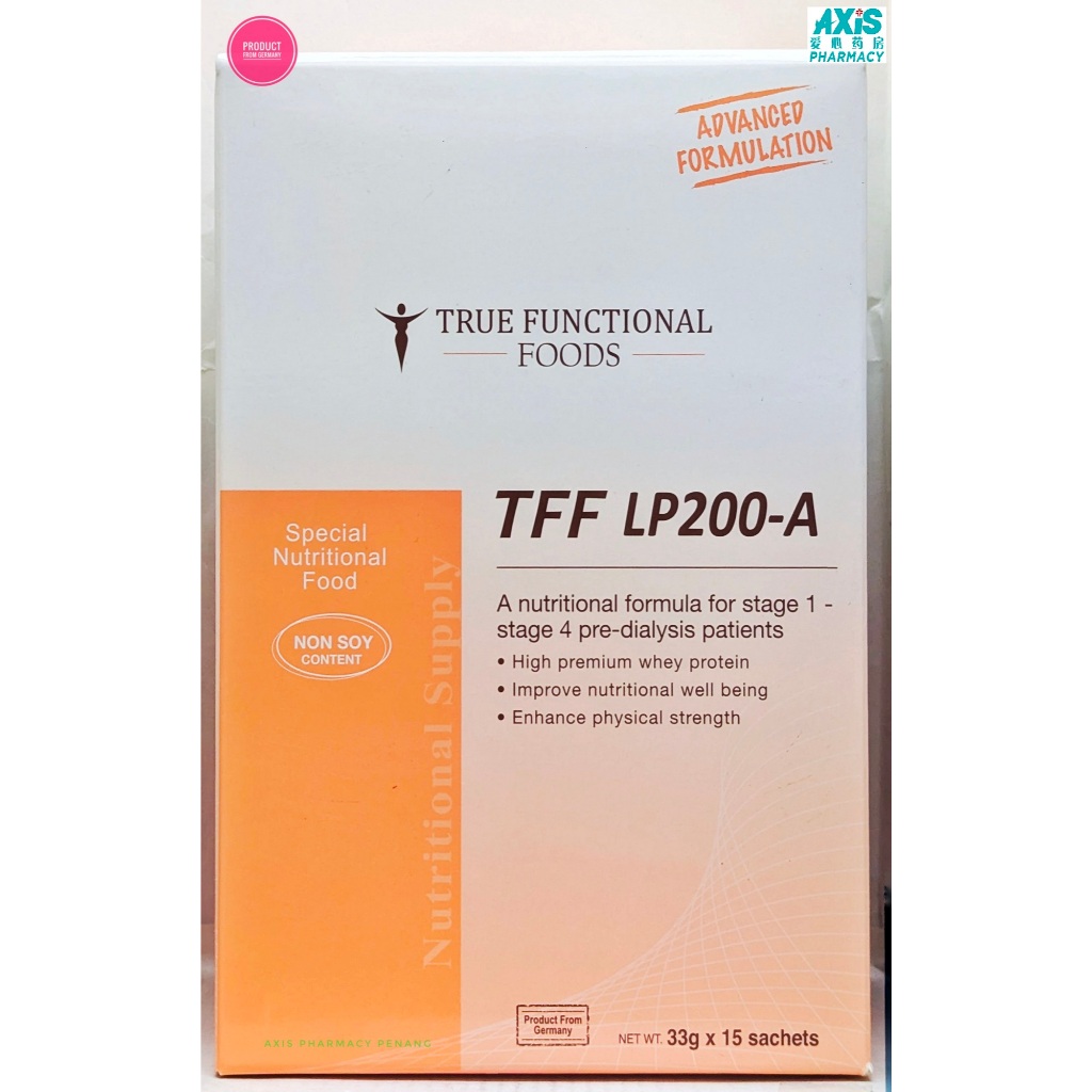 TRUE FUNCTIONAL FOODS TFF LP200-A SPECIAL NUTRITIONAL FOODS 33g x 15's ...