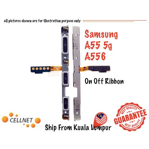 [Cellnet] Samsung sam A55 5g A556 On Off Volume Ribbon / Button New ...