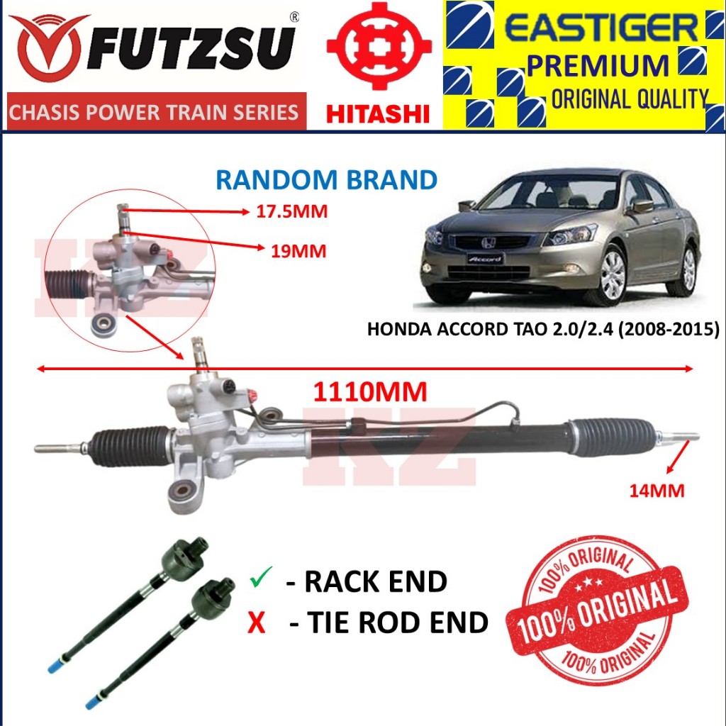HONDA ACCORD TAO 2.0/2.4 (2008-2015) POWER STEERING RACK | Shopee Malaysia
