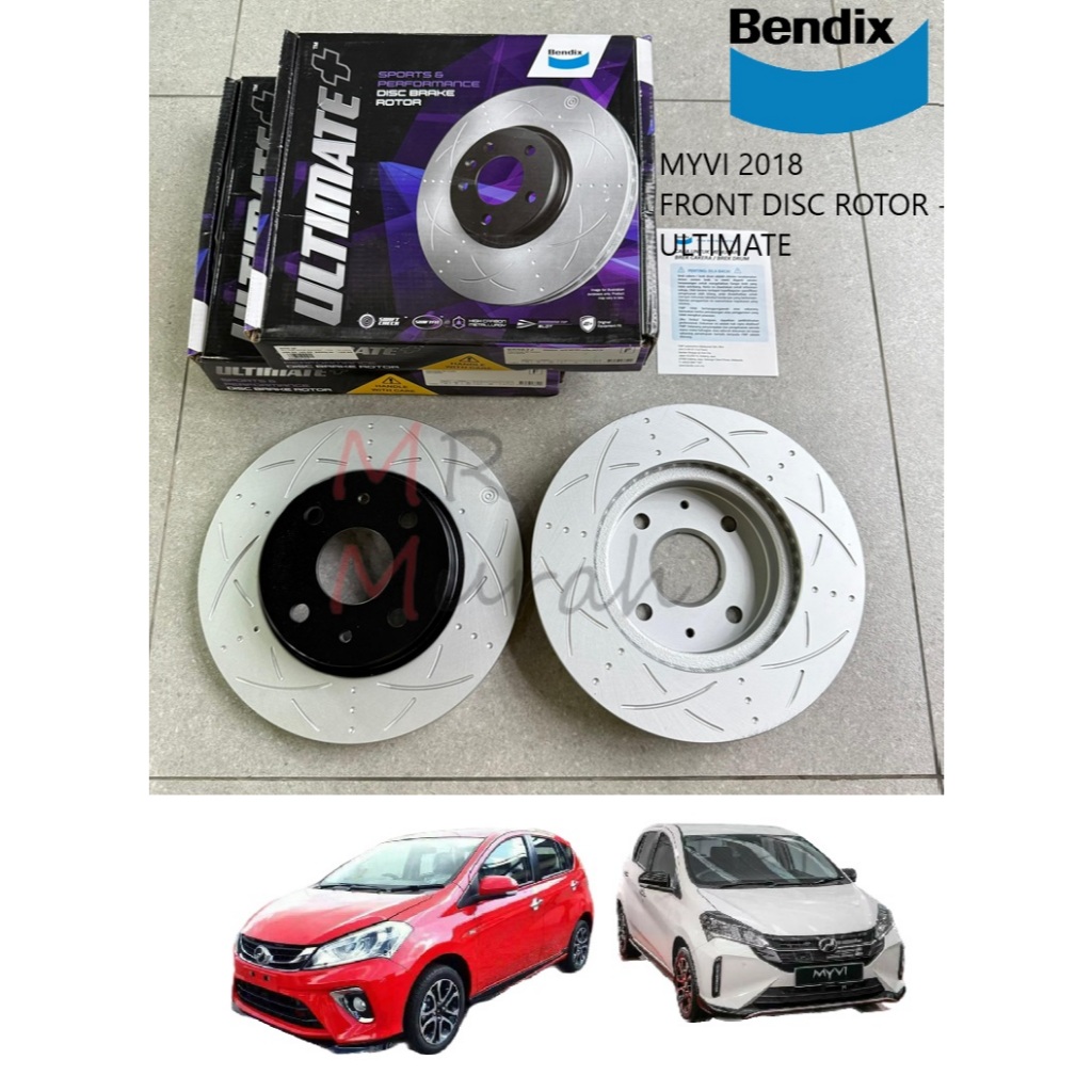 Bendix Ultimate BR9622 ULT Front Disc Rotor [Racing] Perodua Myvi 2018 ...