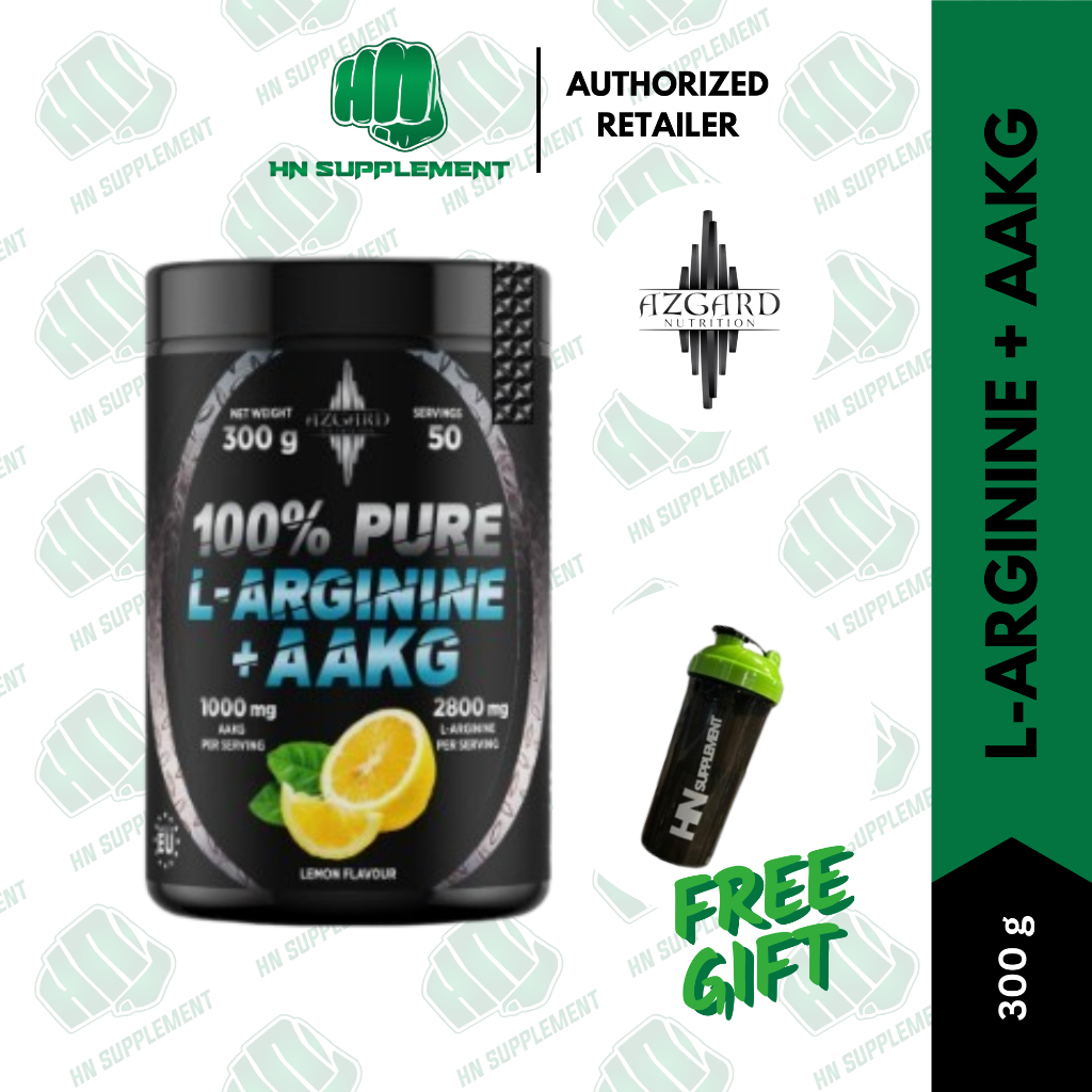 Azgard Nutrition 100% Pure L-Arginine + AAKG 300g | Shopee Malaysia