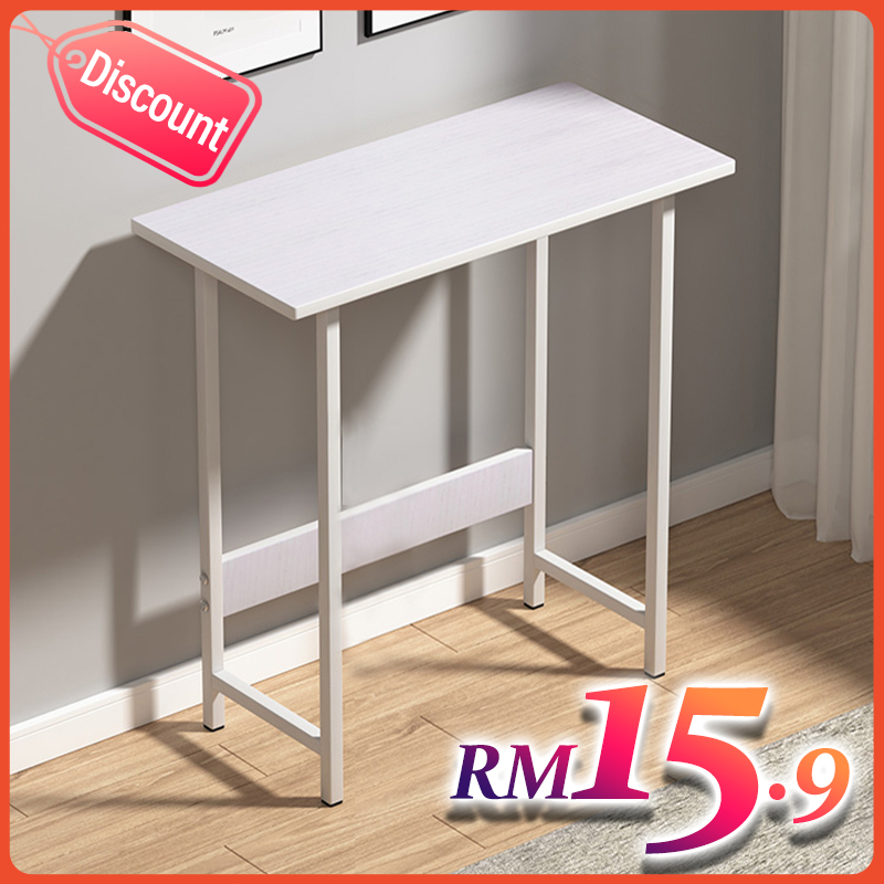 ILAKA- White Meja belajar Small Study Table Simple Modern Side Table ...