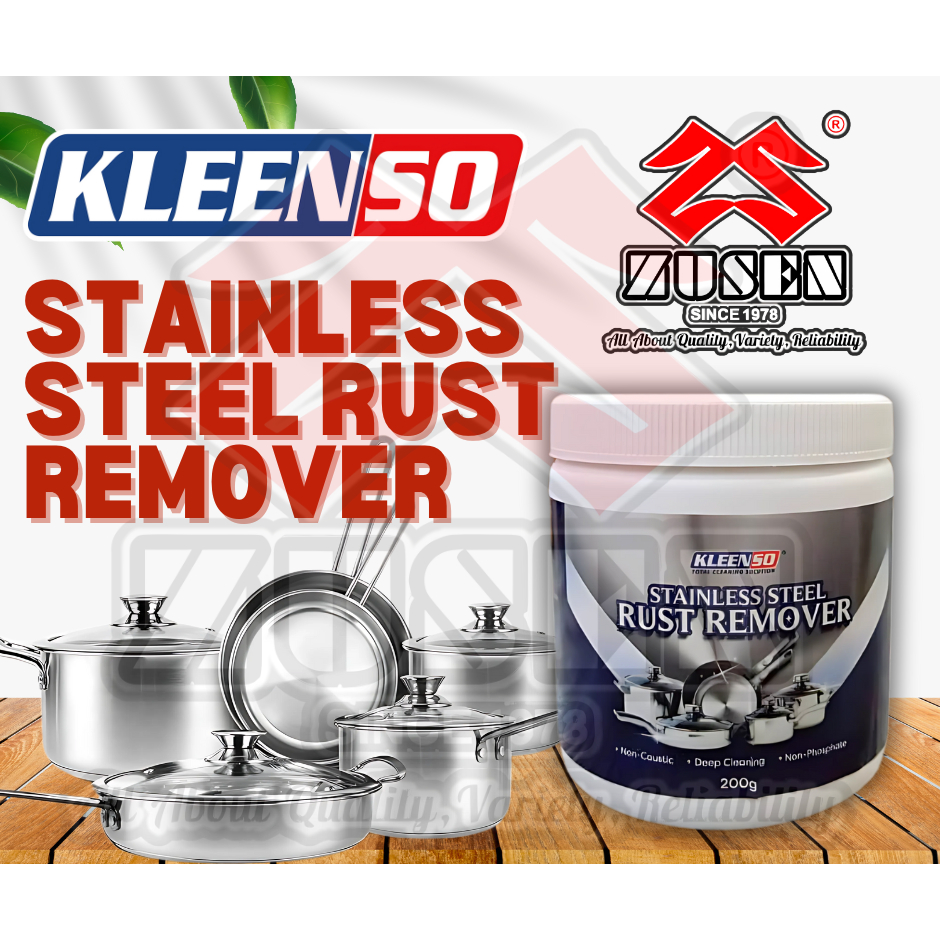 KLEENSO STAINLESS STEEL RUST REMOVER - 200G | Shopee Malaysia