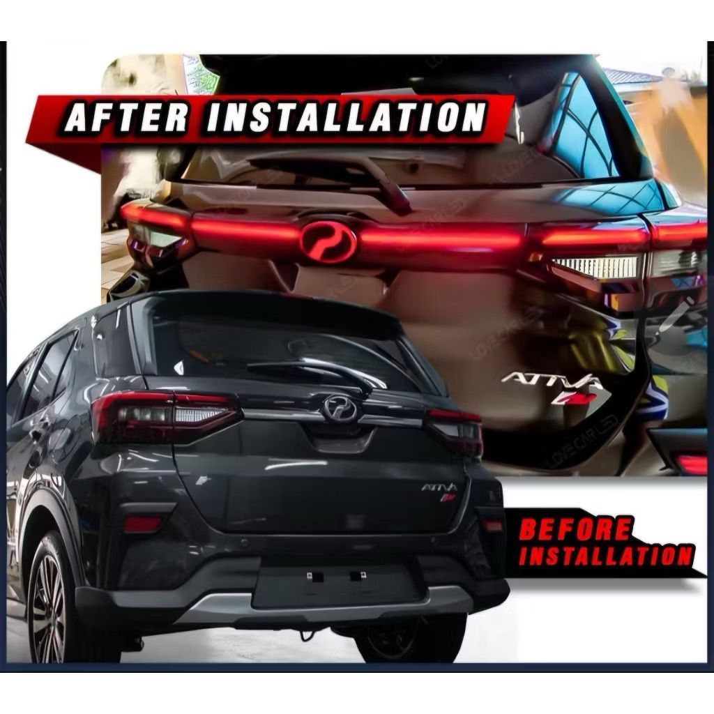 Perodua Ativa Rear Garnish LED With DRL Running Daylight+Signal 12 ...
