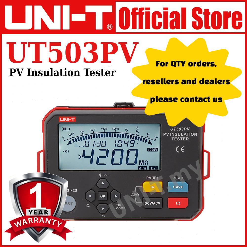 UNI-T UT503PV PV Insulation tester | Shopee Malaysia