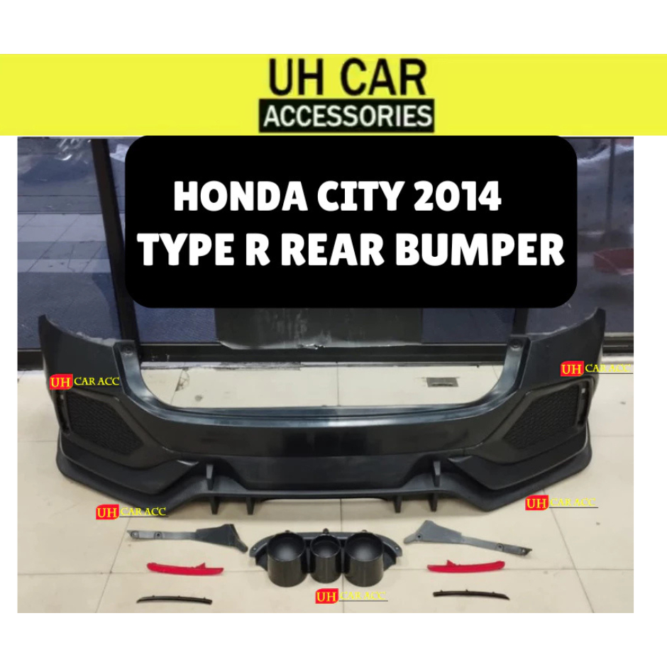 HONDA CITY 2014 TYPE R REAR BUMPER | Shopee Malaysia