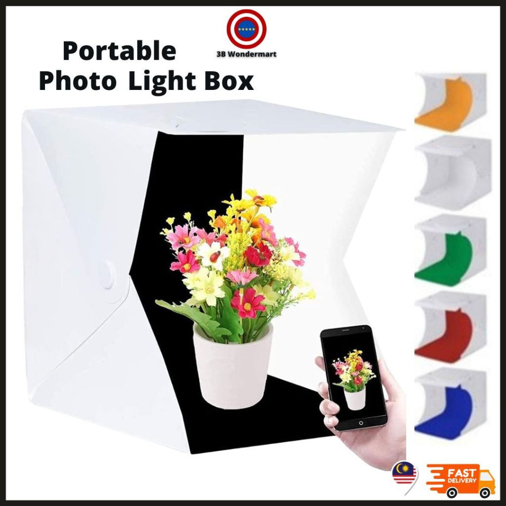 Portable Photo Studio Backdrop Light Box Photography USB LED Mini ...