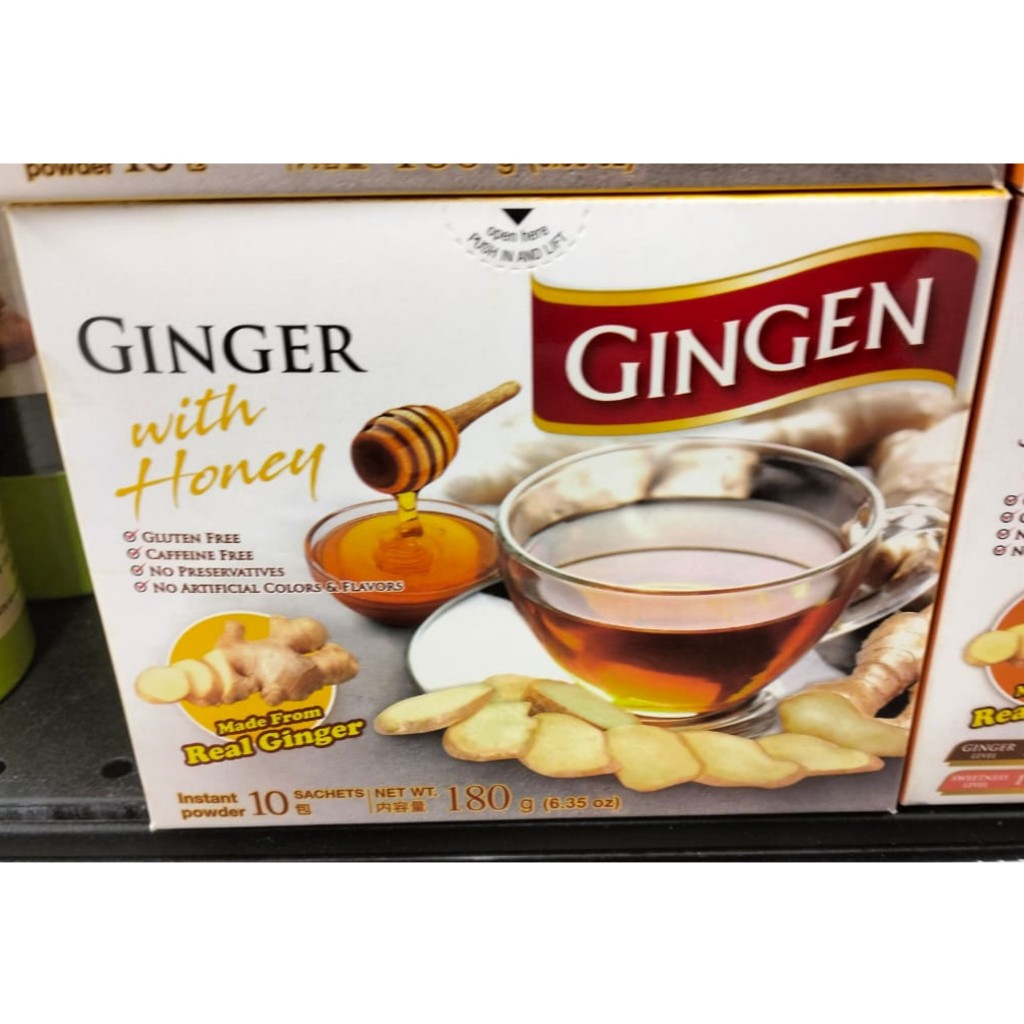 GINGEN Instant Ginger with Brown Sugar 10 x 18g, 180g (Assorted ...