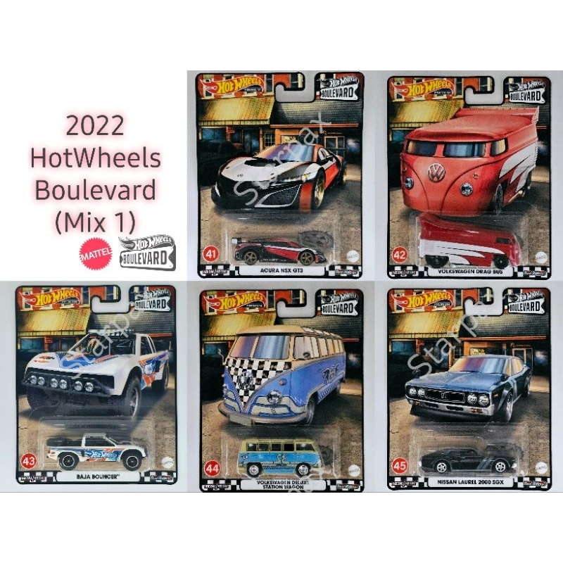 HOT WHEELS BOULEVARD 2022 | Mix 1 | Set of 5pcs | Shopee Malaysia