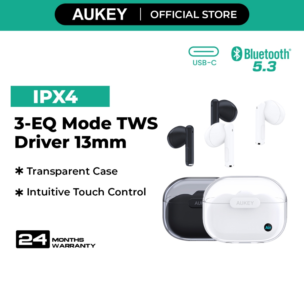 Aukey EP-M2 Move Air TWS Driver 13mm. Bluetooth 5.3 IPX4 True Wireless ...