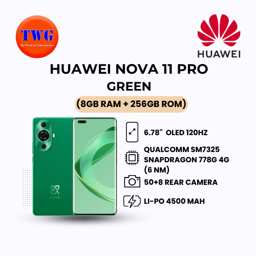 HUAWEI NOVA 11 PRO(8+256GB)- GREEN | Shopee Malaysia