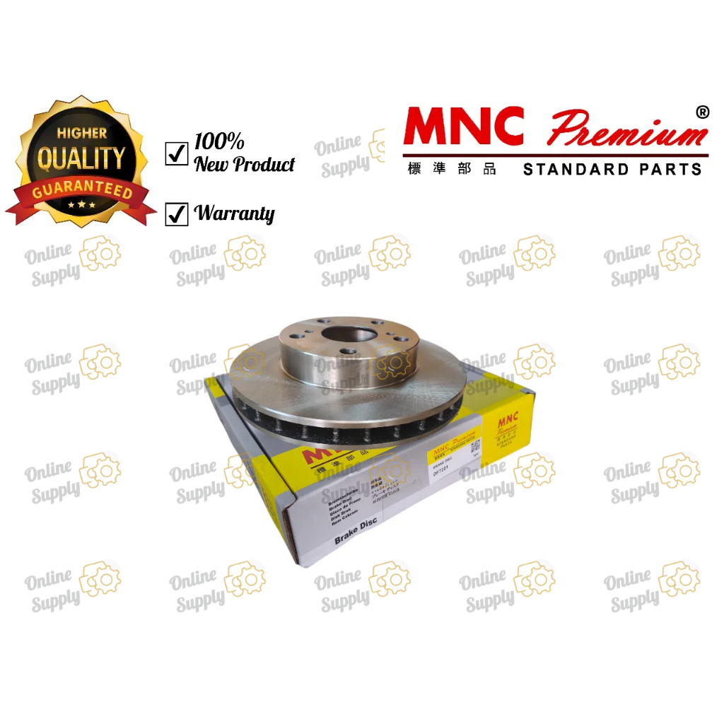 (Jaminan) For Toyota Innova (Facelift) TGN40 (13'-17') Front Disc Rotor ...
