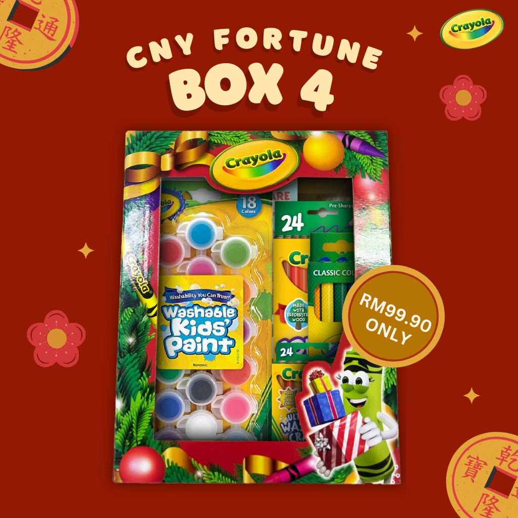 Crayola CNY Fortune Box 4 [5 Crayola item inside] | Shopee Malaysia