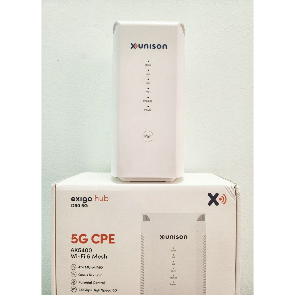 XUNISON EXIGO HUB D50 5G MODEM AX5400 WIFI6 MESH ROUTER | Shopee Malaysia
