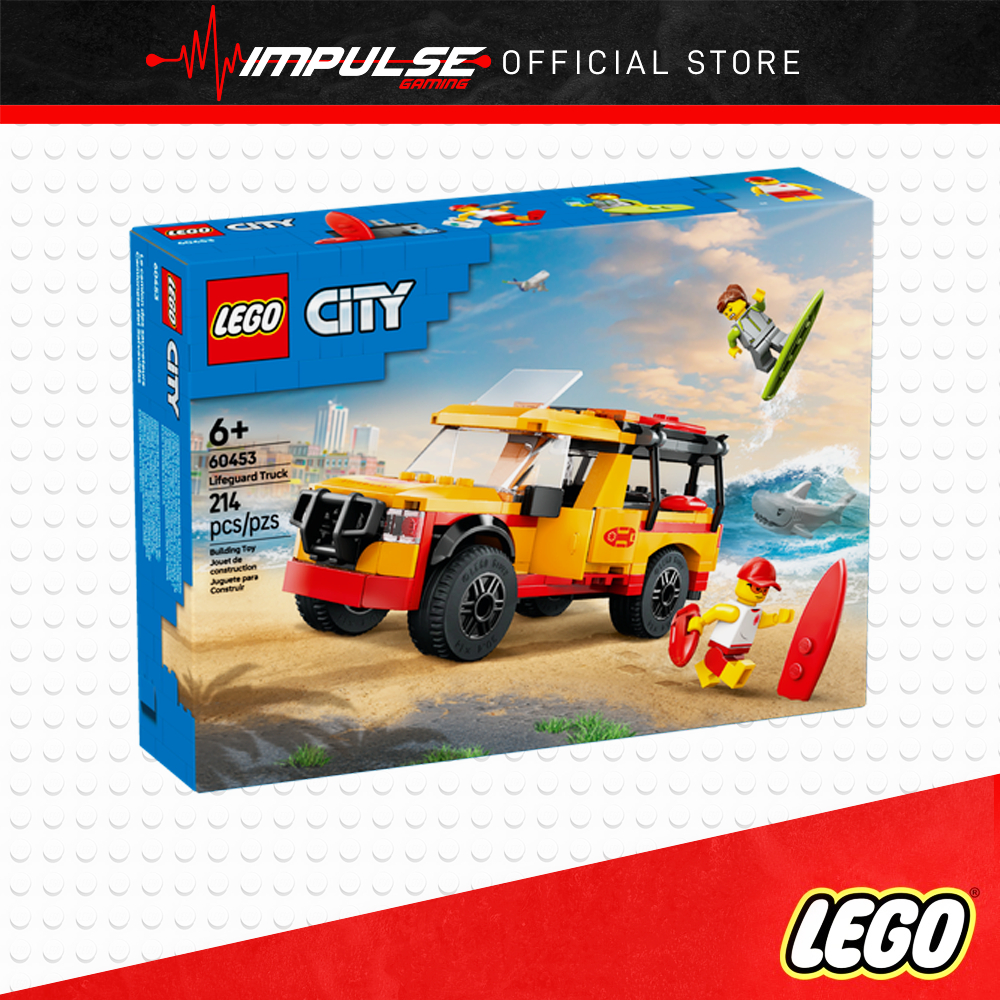 LEGO 60453 City Great Vehicles Lifeguard Beach Rescue Truck | Shopee ...