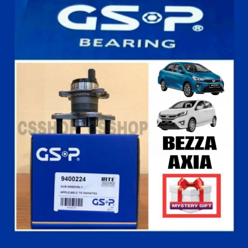 CS gsp perodua Bezz Axia Rear Wheel Bearing , Hub Bearing , brake ...