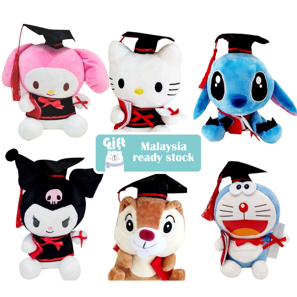Graduation stuffed toy Convocation bear Cute cartoon convo Plushie ...