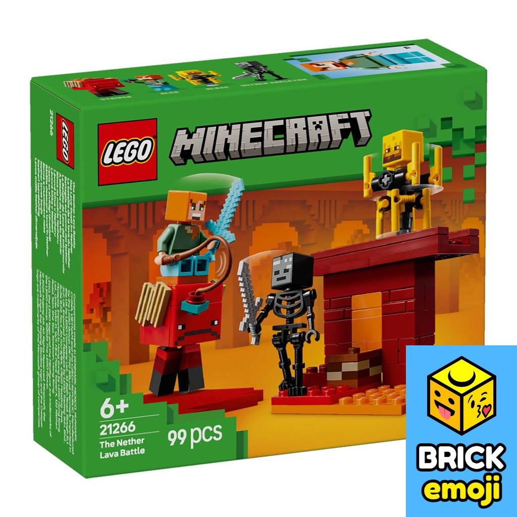 LEGO 21266 Minecraft The Nether Lava Battle | Shopee Malaysia