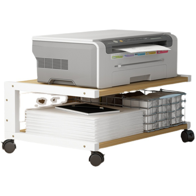 Household under-Table Printer Storage Rack Office Mobile Host Storage ...