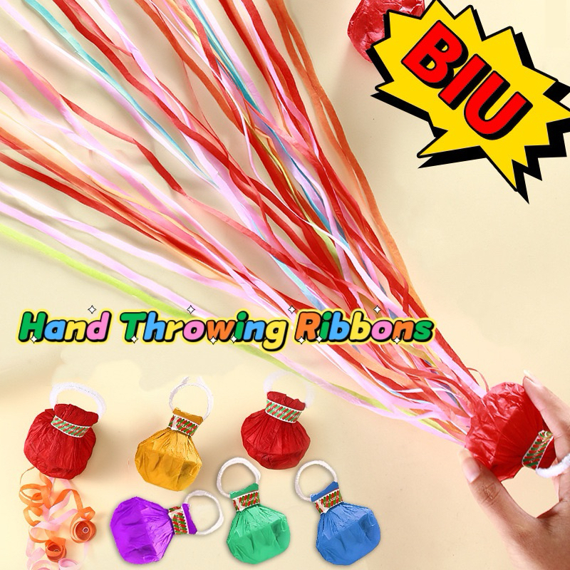 Hand Throw Color Ribbon Spider Silk Ribbon Wedding Event Birthday Party ...
