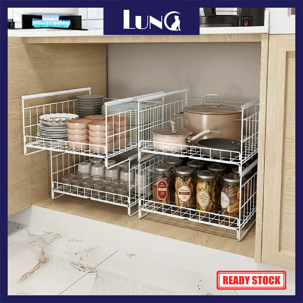 multi-function pull out storage rack / Under Sink kitchen storage rack ...