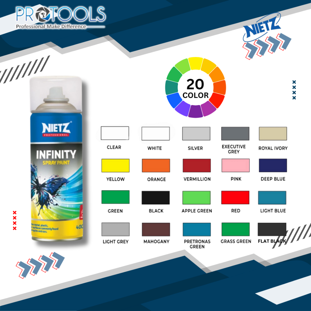 Nietz Infinity Spray Paint 400ml Suitable For Interior & Exterior Fast ...