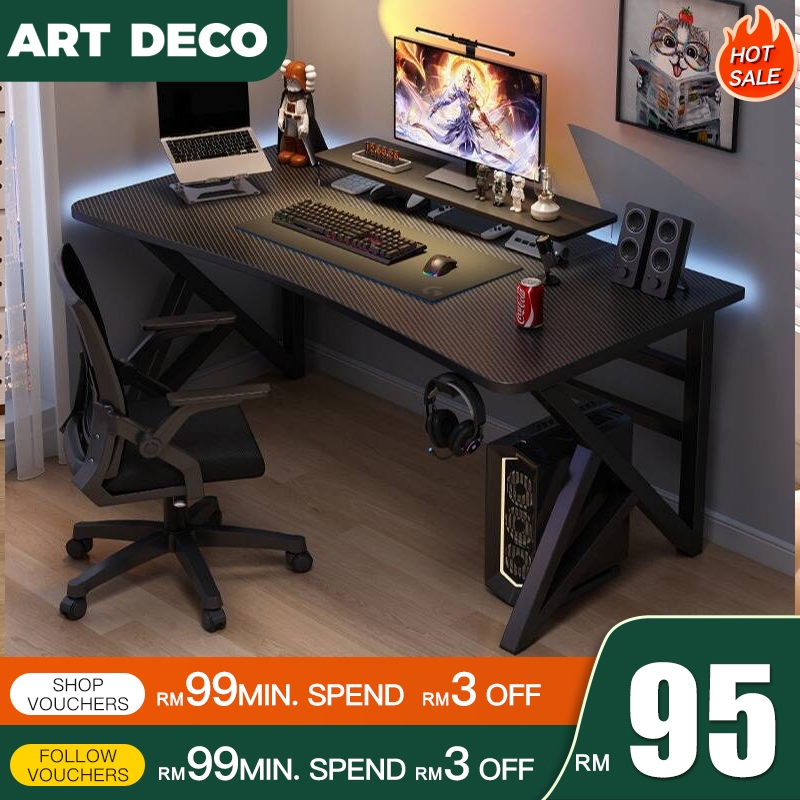 Gaming Table 160CM Meja Gaming Office Table Meja Komputer Carbon Matte ...