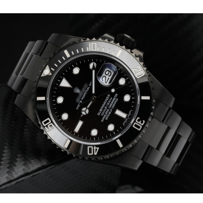 [PURE BLACK] SUBMARINE AUTOMATIC WATCH FOR MAN | Shopee Malaysia